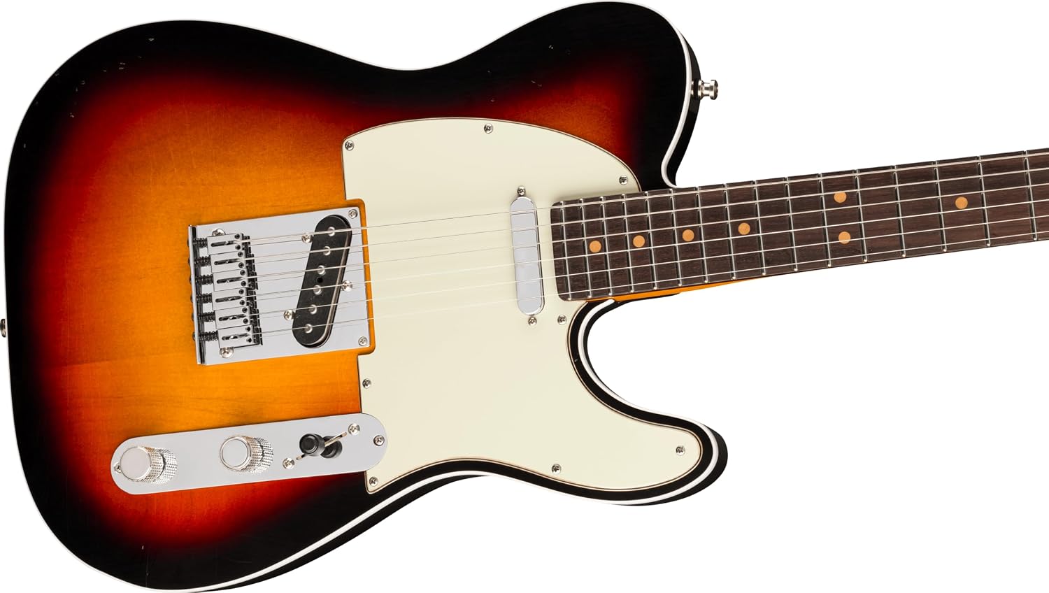 Fender American Ultra Luxe Vintage '60s Telecaster Custom Electric Guitar - 3-color Sunburst, Heirloom Lacquer