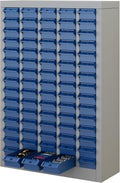 75-Drawer Parts Storage Cabinet, Multi-Purpose Organizer for Screws, Bolts, Nails, Craft Supplies, Legos, Tools, Compact Plastic Drawer Unit,Hardware Organizer for Garage, Workshop, Classroom