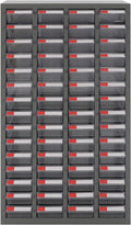 60 Drawers Bolt and Nut Tool Storage Cabinet Parts Cabinet Hardware Organization Shelves Bolts Bin Tool with Label Slots for Tool Hardware Storage, 23.6' W x 9.4' D x 45.6' H