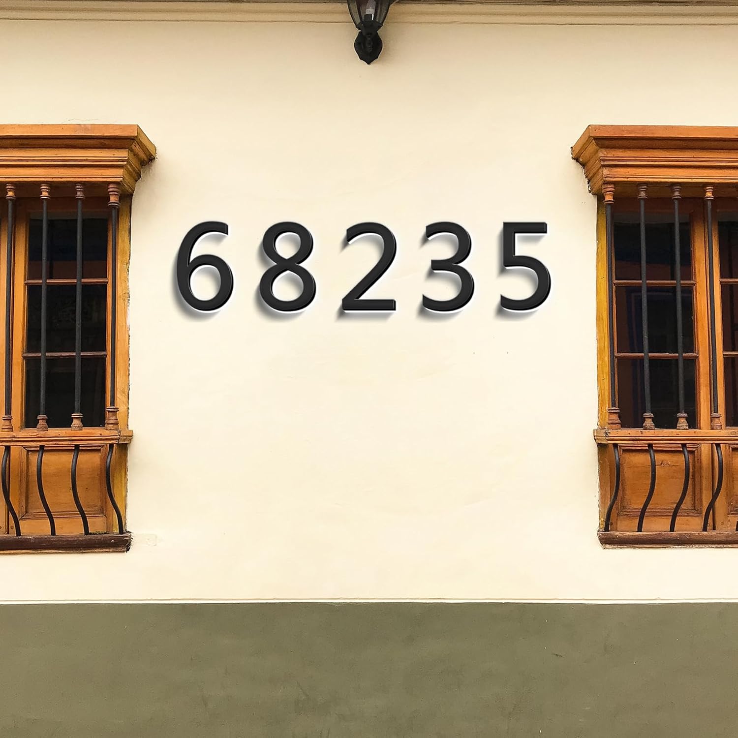 LED Home Address Numbers, Backlit LED Illuminated House Numbers, Stainless Steel Hand-Polished For House Address Signs, Lighted House Number For Outside,20 Inch/500mm,3