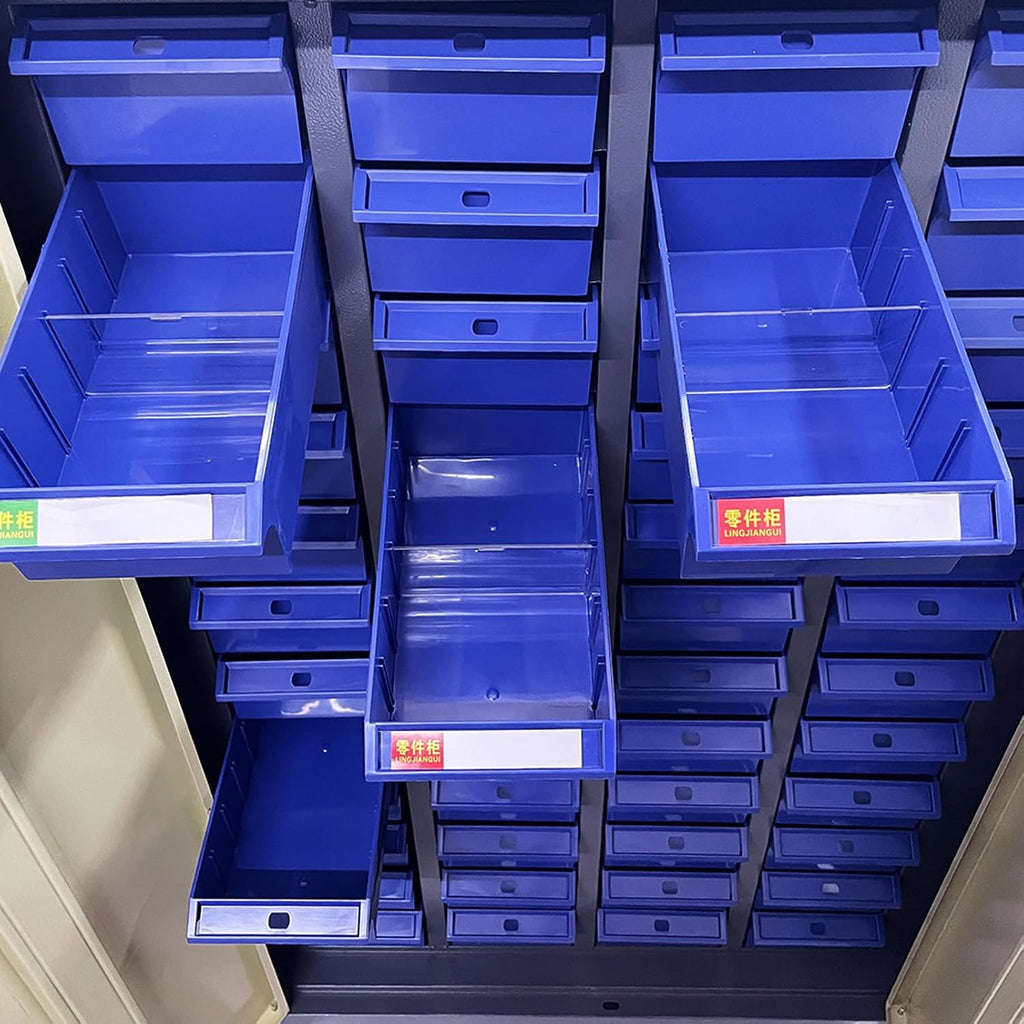 Parts Cabinet 48 Drawers Bolt and Nut Tool Storage Cabinet Lockable Cabinets Tool Chests with Doors