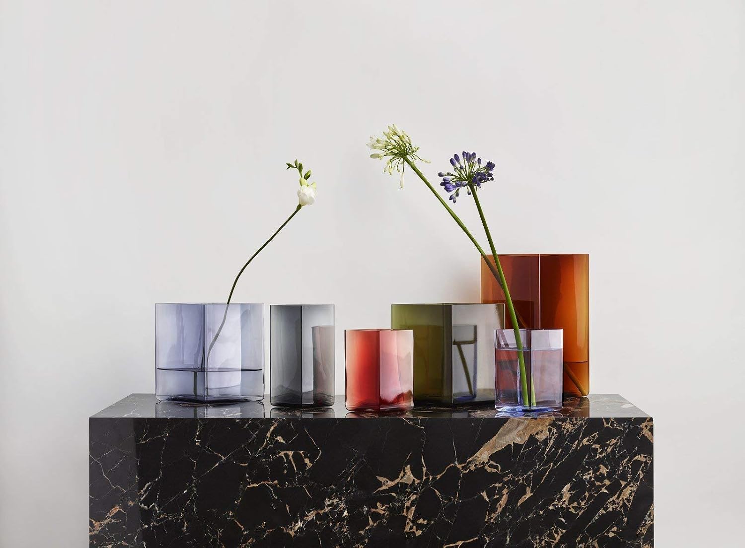 Iittala Ruutu Vase, Transparent, 205 x 180 mm
