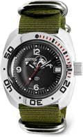 VOSTOK | Scuba Dude Amphibian Automatic Self-Winding Russian Diver Wrist Watch | WR 200 m | Amphibia 710634 |Fashion | Business | Casual Men's Watches