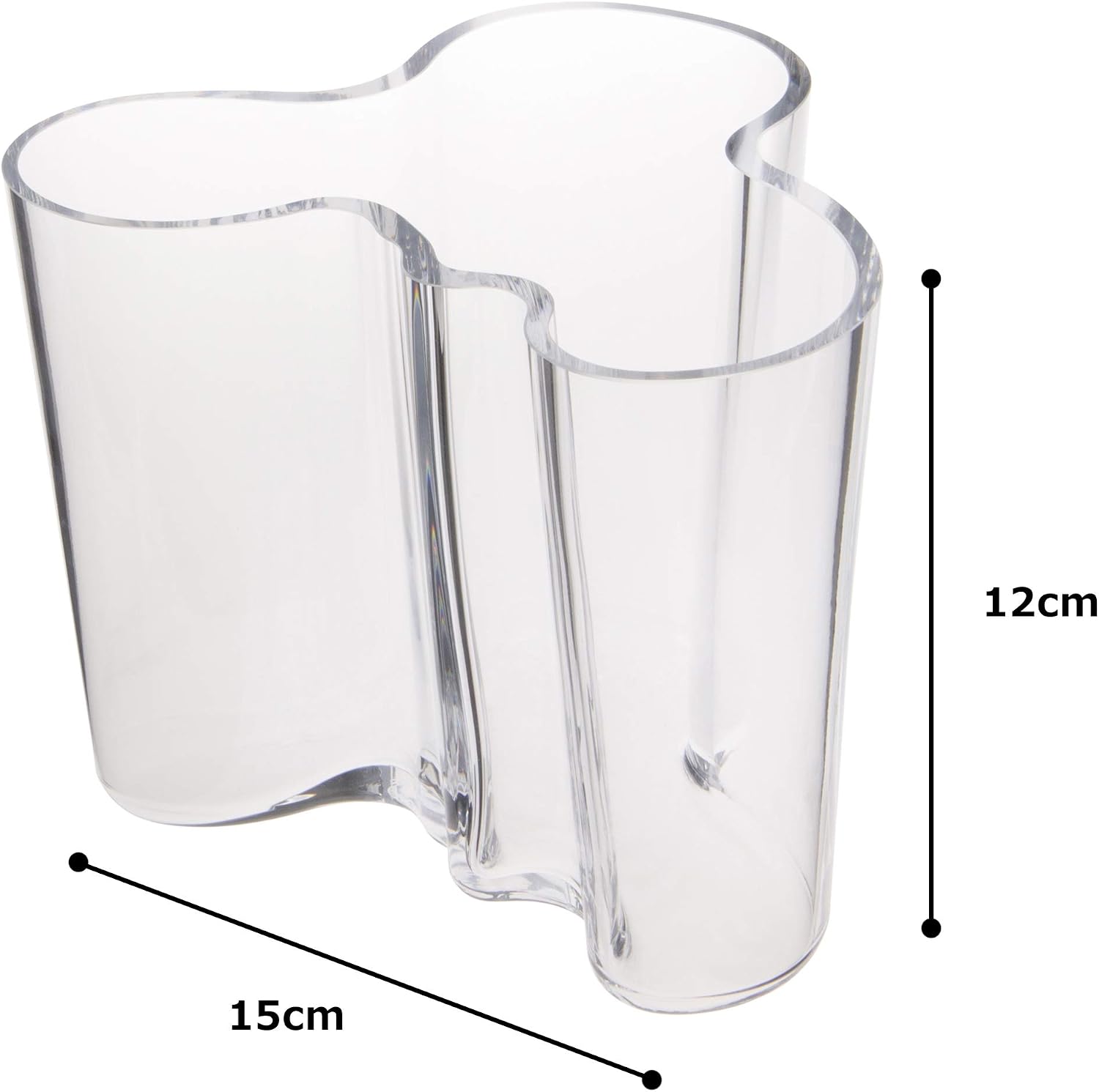 Iittala Alvar Aalto 120mm Clear Vase