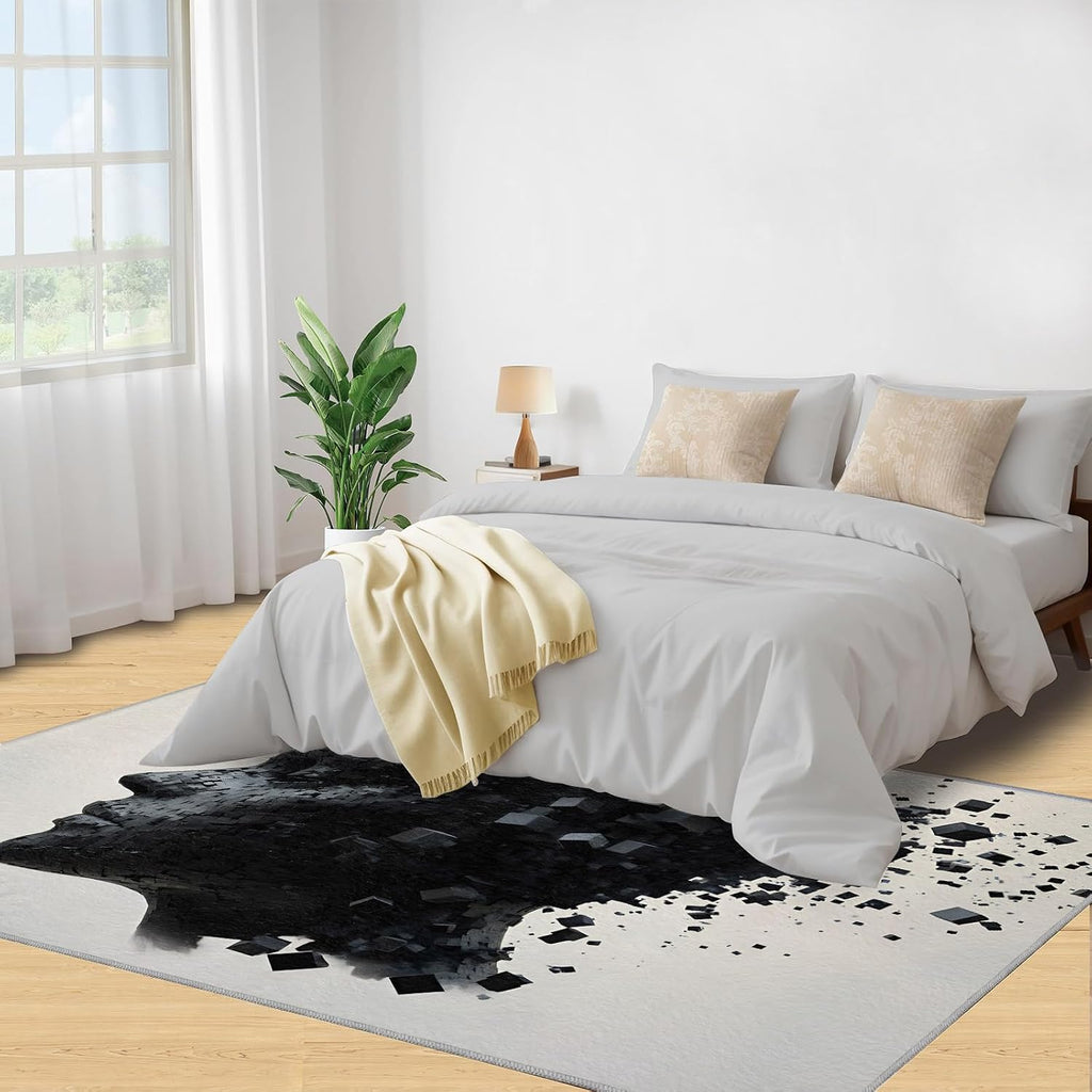 6x8 3D Portrait Classroom Rugs - Digital Art Playroom Rug, Abstract Sculpture Carpet Area Rug for Girls Bedroom Kids Room Basement Office Classroom