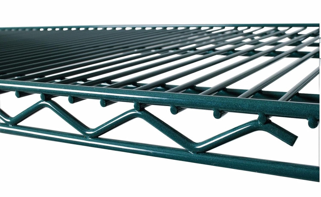 Commercial Green Epoxy Coated Wire Shelving 24 x 60 (2 Shelves) - NSF
