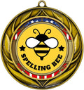 All Quality Wreath Design Spelling Bee Medal | Competition Metal Medal - 1st, 2nd, 3rd Place