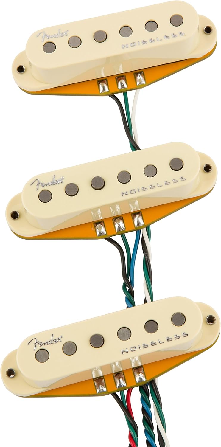 Fender Generation 4 Noiseless Stratocaster Single-Coil Pickups - Set of 3, Vintage White