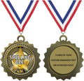 Express Medals Various Styles 1 to 50 Pack Gold Color Engraved Spelling Bee Medals Trophy Award with Neck Ribbon Medal Trophies Gift Prize Tournament Champion Team 1st Place First