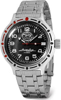 VOSTOK | GRU Main Intelligence Agency Amphibian Automatic Self-Winding Russian Diver Wrist Watch | WR 200 m | Amphibia 420867 | Fashion | Business | Casual Men's Watches