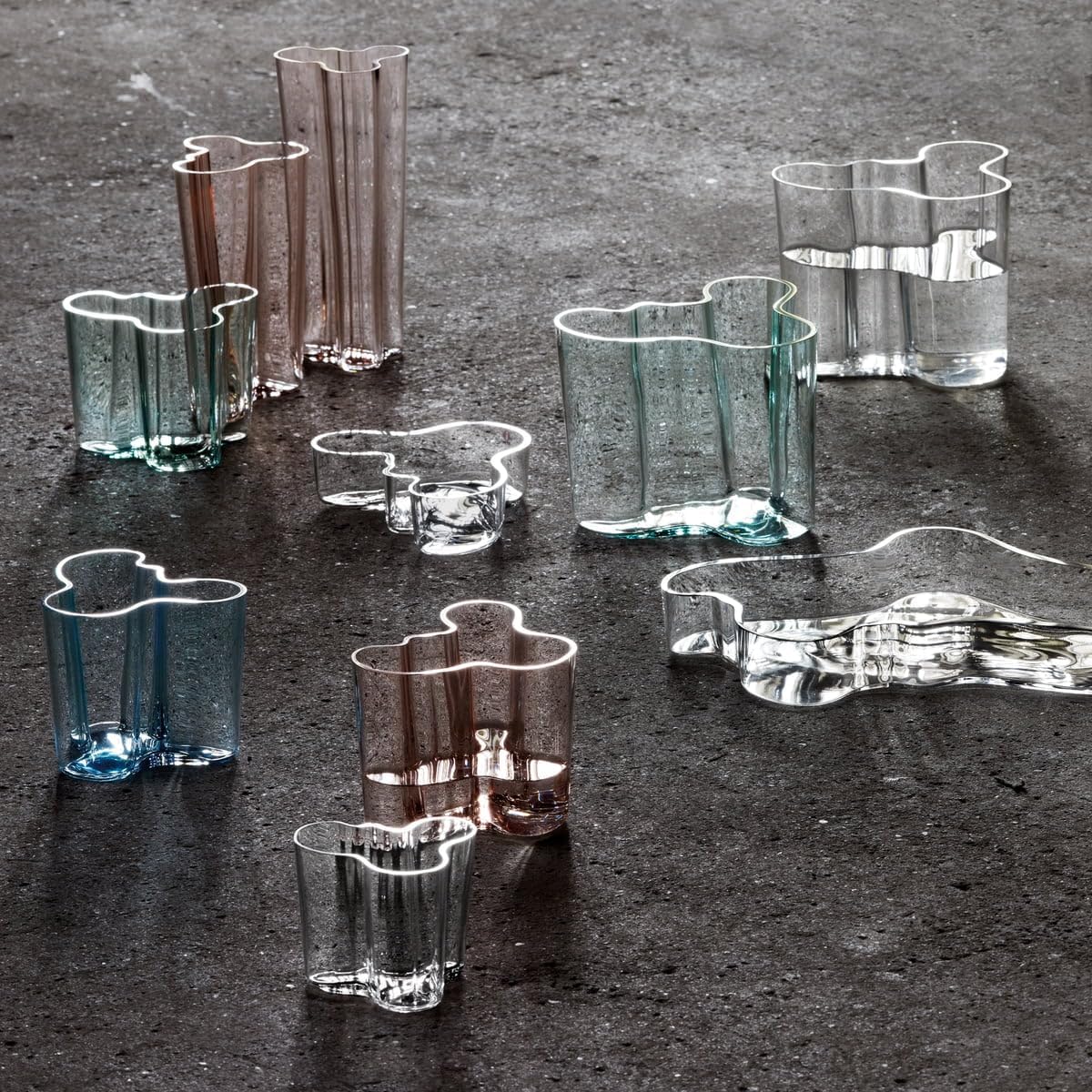 Iittala Aalto 251mm Green Glass Vase