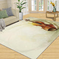 Guitar Rug for Bedroom 6x8 Rug Vintage Guitar Rugs, Music Instrument Home Decor, Non Slip Washable Large Rugs, Rock Music Carpet for Boys and Girls Teen Playroom