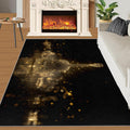 Cool Guitar Area Rug - Guitar Kids Rugs - Music Lover Rug for Bedroom, Indoor Machine Washable Carpet for Music Classroom Studio Band 6x9ft