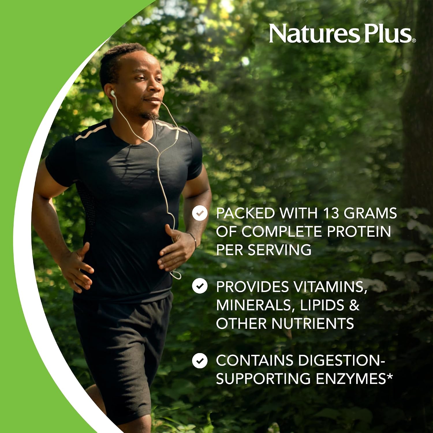 NaturesPlus Source of Life Energy Shake, Creamy Granola - 2.2 lbs, Pack of 2 - Provides 13g Complete Protein, Vitamins & Minerals - Non-GMO, Gluten Free, Vegetarian - 52 Total Servings