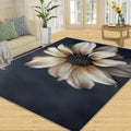 Floral Rug Large - 6x8 Rug, Dahlia Washable Rugs for Living Room, Modern Carpet, Minimalist Non-Slip Area Rugs for Bedroom, Light Luxury Carpet, Floral Home Decor
