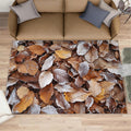 6x8 Fallen Leaf Classroom Rugs - Dead Leaves Playroom Rug, Natural Autumn Leaves Carpet Area Rug for Girls Bedroom Kids Room Basement Office Classroom