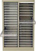 File Cabinet Parts Cabinet Plastic Drawer Storage with 36 Small Clear Transparent Drawers 12.8 * 9.25 * 1.57inch for Documents Makeup Salons Offices Legos Beads Lateral