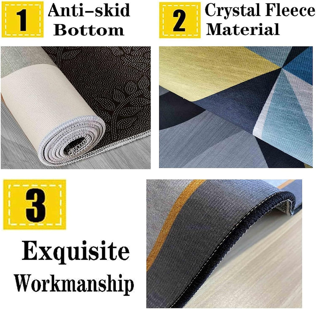 Music Record Black Area Rug 6x8ft Music Rug Retro Vinyl Record Rug Non-Slip and Washable Living Room Art Decor Rug with Rubber Backed Durable Rug for Bedroom Study Playing Carpet