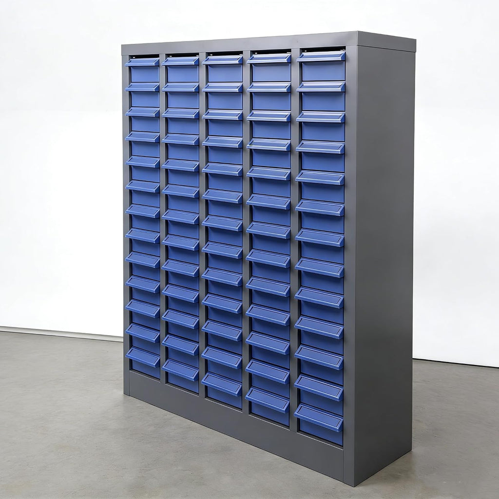 75 Drawers - Part Cabinet, Shelves & Label Stickers - Bolt and Nut Organizer Bolt Bin Cabinets, Durable Steel Tool Storage Cabinet for Garage/Workshop Small Parts/Hardware Organization