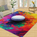 Golf Rug 6x8-6x8 Rug, Sports Theme Area Rugs for Bedroom, Colorful Ink Splash Rugs for Living Room, Modern Art Washable Carpet, Golf Home Decor & Gifts