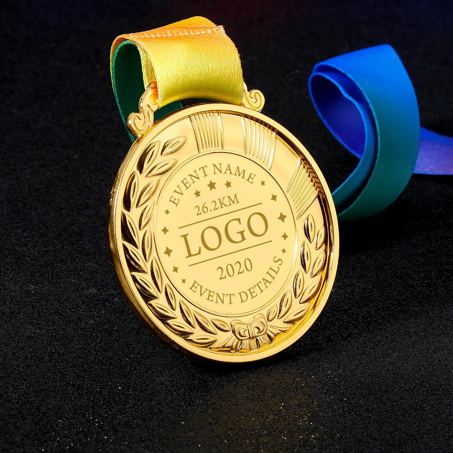 Aizza Beata 10 PCS - Personalized Medals Bulk - Design Your Own Award Medals for Competition, Sports, Party Favors,1st 2nd 3rd Place Medals, Blank Medals, Custom Medals for Awards Bulk