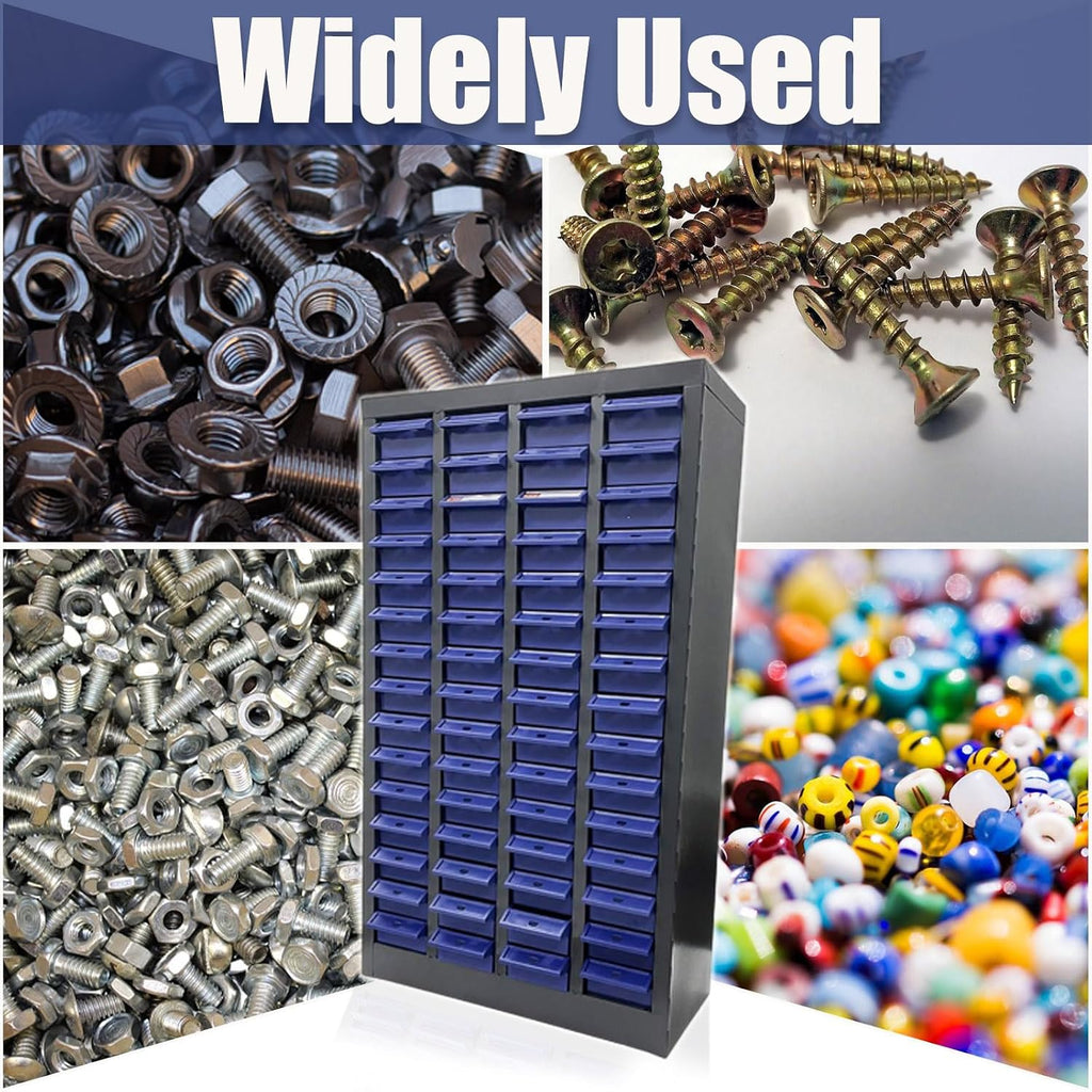 Part Cabinet 60 Drawers Bolt and Nut Tool Storage Cabinet Hardware Organization Shelves Office Supplies