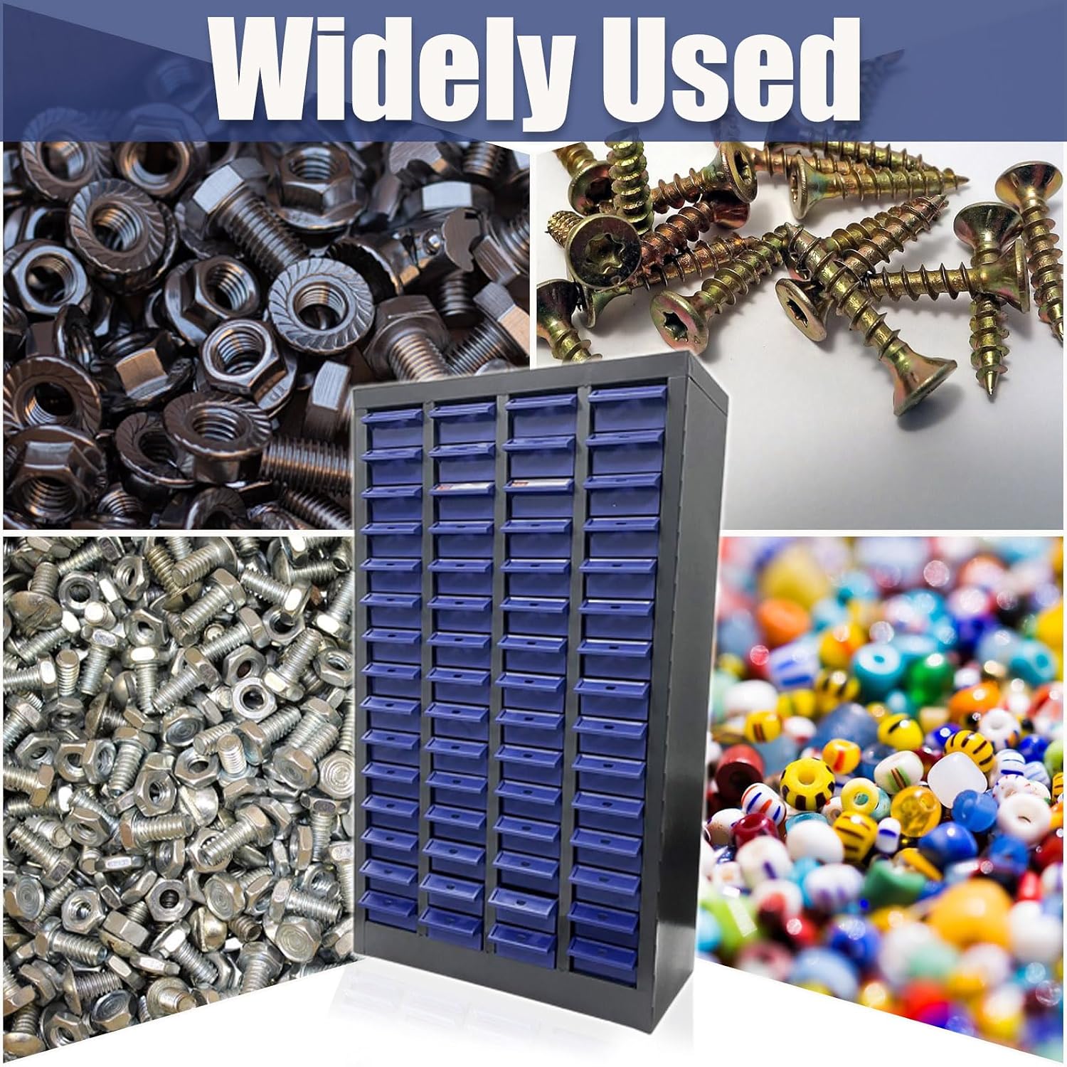 Part Cabinet 60 Drawers Bolt and Nut Tool Storage Cabinet Hardware Organization Shelves Office Supplies
