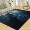 Guitar Area Rug 6x8-6x8 Rug, Music Rugs for Living Room, Pop Art Carpet, Rock and Roll Washable Area Rugs for Bedroom, Boys Room Carpet, Music Home Decor