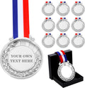 10PCS Custom Medals for Awards, Bulk Personalized Medals Design Your Own Award Medals, Wholesale Customized Family Outdoor Events School Awards for Sports Marathon Competitions Office Medals