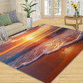 Beach Rug 5x7, Natural Scenery Rugs for Bedroom, Sunset Rugs for Living Room, Non Slip Area Rug, Housewarming Gifts & Indoor Floor Mats