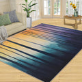 Birch Tree Rug 6x8, Forest Rugs for Boys Room, Abstract Area Rugs for Bedroom, Low Pile Non Slip Carpet for Computer Game Room Dormitory Decor