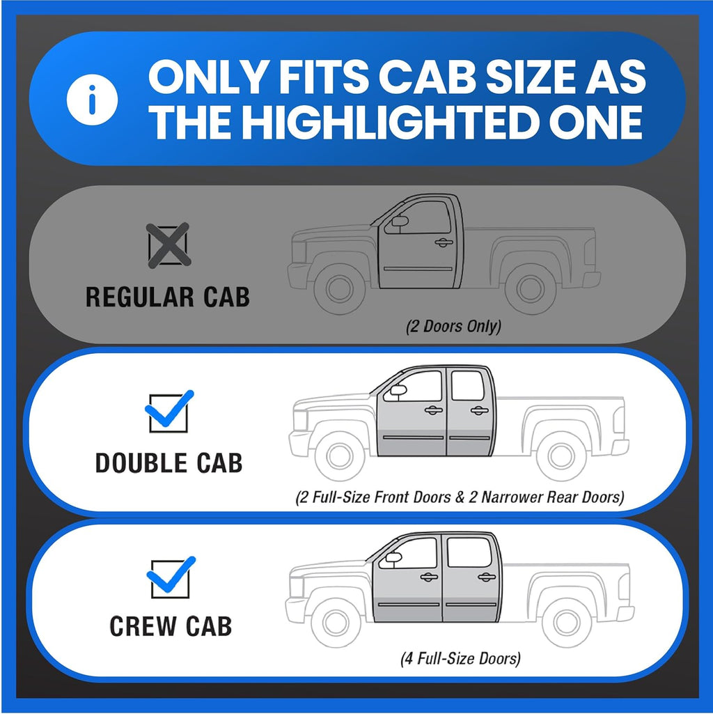 Tyger Auto Underseat Storage Box for 2019-2024 Chevy Silverado 1500/GMC Sierra 1500; 2020-2024 2500 3500 | Double Cab & Crew Cab | TG-CB5C2278