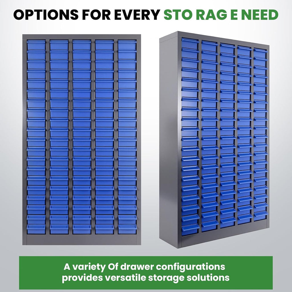 Nuts and Bolts Organizers and Storage 100Drawers - Nuts and Bolts Organizer | Stop Box Pro Design for Toy/Screw Storage | Workshop Must-Have (25.8x46.0 in)