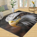 Bald Eagle Rug 6x8-6x8 Rug, Patriotic Bird Area Rugs for Bedroom, Animal Rugs for Living Room, Boys Washable Carpet, Bald Eagle Home Decor & Gifts