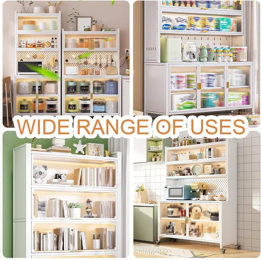 5-Tier Kitchen Baker's Rack, Microwave Oven Stand, Free Standing Utility Storage Shelf, Strong Load-Bearing Capacity(103cm)