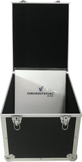 CheckOutStore (1) Aluminum Heavy Duty 12' LP Vinyl Record Album Storage Box (Black/Holds 125 Records)