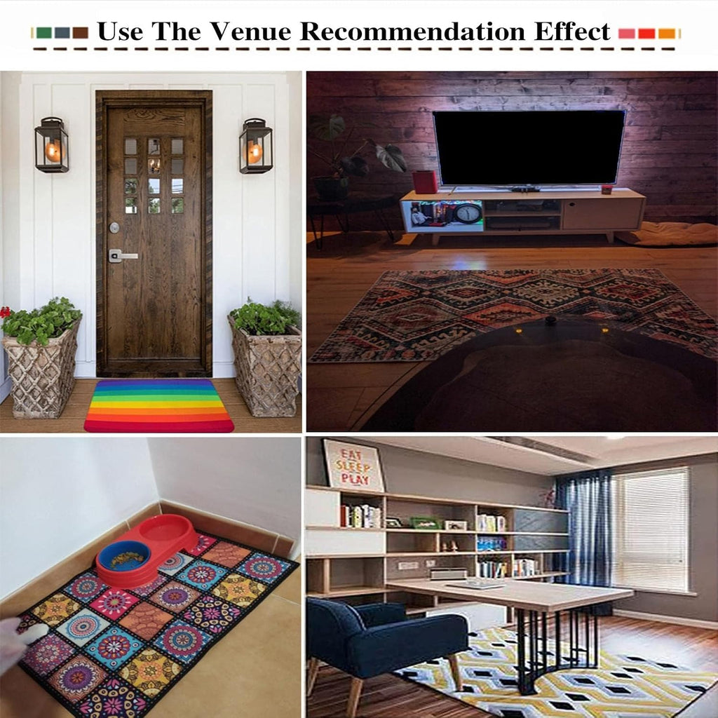 Area Rug for Bedroom Living Room Vintage Brown Rustic Wood Musical Guitar Washable Non Slip Area Rugs Modern Indoor Throw Rug Large Soft Carpet for Kids Room Nursery Home Decor(6x8ft)