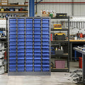 Alloy Steel Nuts and Bolts Organizers and Storage , 8.66'D x 25.8'W x 35.4'H, ABS Material Drawer Parts Cabinet with Labels and Dividers, Small Parts Organizer for Workshop, Office，Home (75 Drawers)