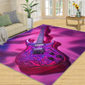 Piano Rug & Home Decor - Purple Rugs for Living Room, Boys Cool Washable Rugs for Bedroom, Musical Carpet, Non Slip Indoor Piano Area Rug & Music Room Decor 6x8 ft