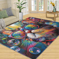 Cat Rug 6x8, Doodle Cat Rugs for Bedroom, Funny Animals Area Rug, Home Decor Rugs for Living Room, Non-Slip Machine Washable Carpet