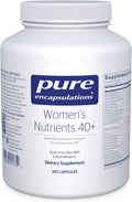 Pure Encapsulations Women's Nutrients 40+ - Multivitamin for Women Over 40 to Support Urinary Tract Health, Breast Cell Health & Eye Integrity* Vitamin C & E - Gluten-Free & Non-GMO - 360 Capsules