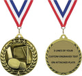 Express Medals Various Styles 1 to 50 Pack of Engraved Gold Ice Hockey Medals Trophy Award with Neck Ribbon Medal Trophies Gift Prize Custom