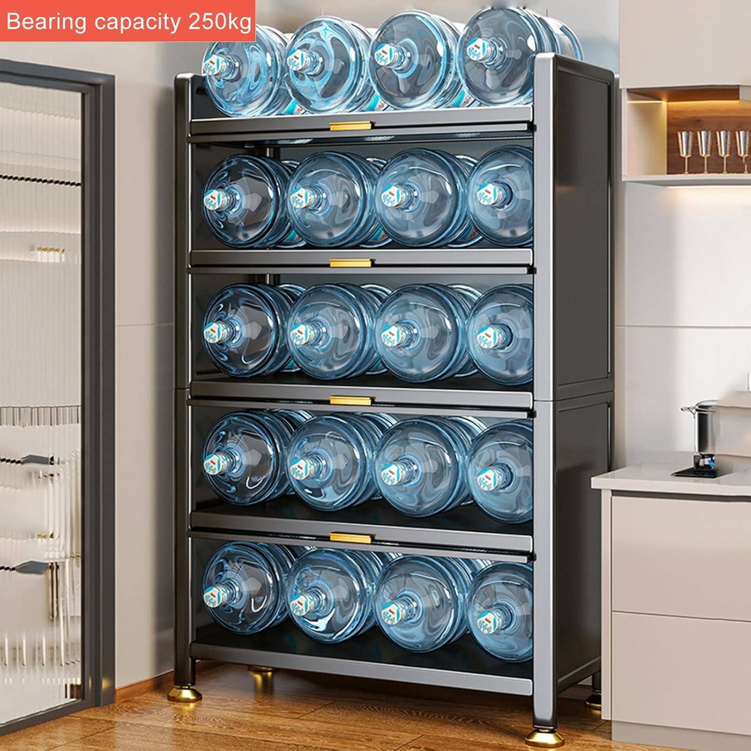 ,Freestanding Baker's Rack with Flip Door,Microwave Stand,Modern Sideboard,for, Living Room, Office,Metal Storage Rack,White-80x42x144cm