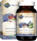 Garden of Life Once Daily Whole Food Multivitamin for Men, Organic Mens Vitamins & Minerals, Vitamin C, Zinc, Vegan, for Health & Well-Being, 60 Tablets (Pack of 6)