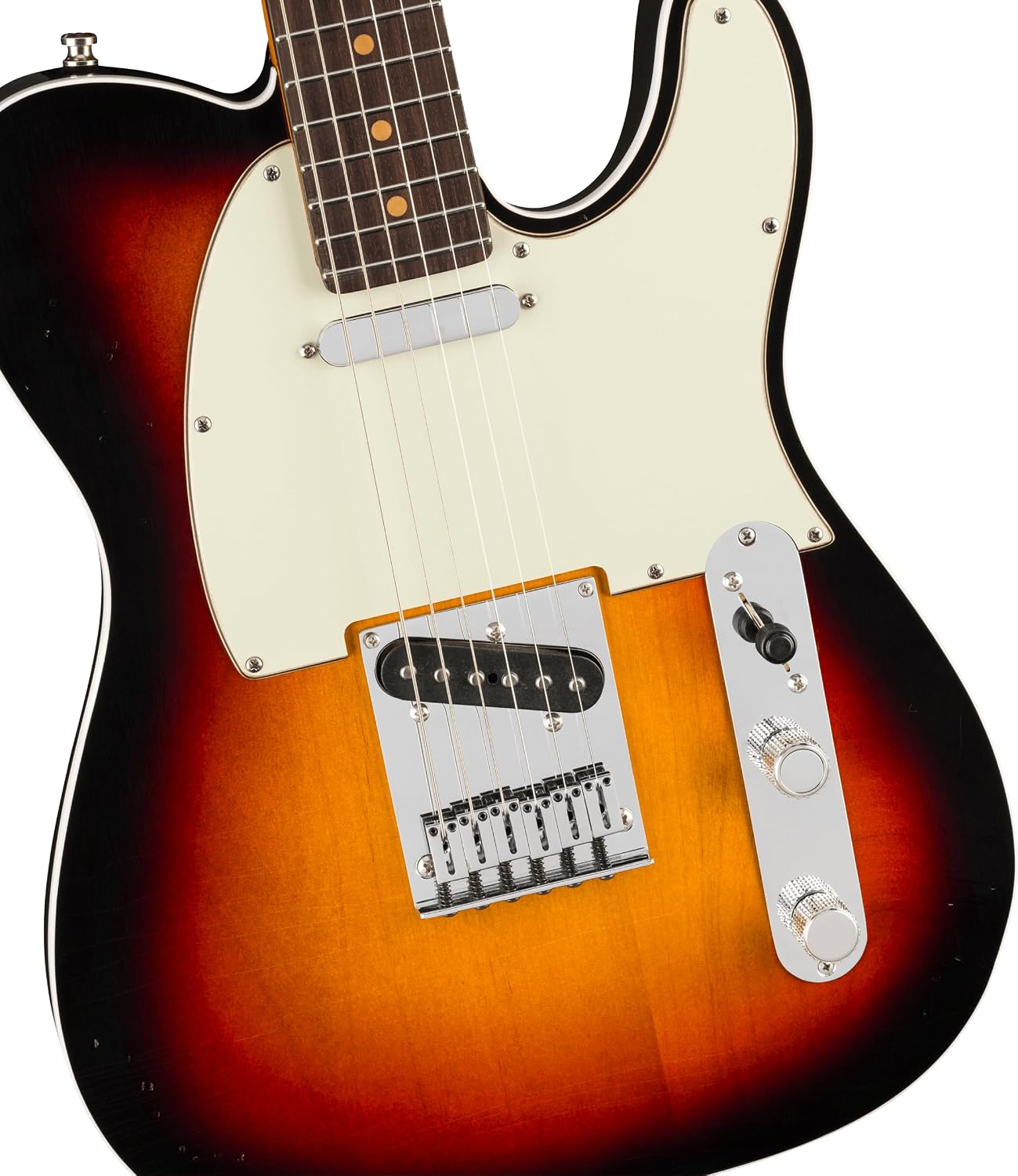 Fender American Ultra Luxe Vintage '60s Telecaster Custom Electric Guitar - 3-color Sunburst, Heirloom Lacquer