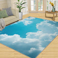 White Clouds Rug - 6x8 Rug, Blue Sky Area Rugs for Bedroom, Natural Scenery Rugs for Living Room, Kids Washable Mat, Cloud Carpet, White Clouds Home Decor & Gifts