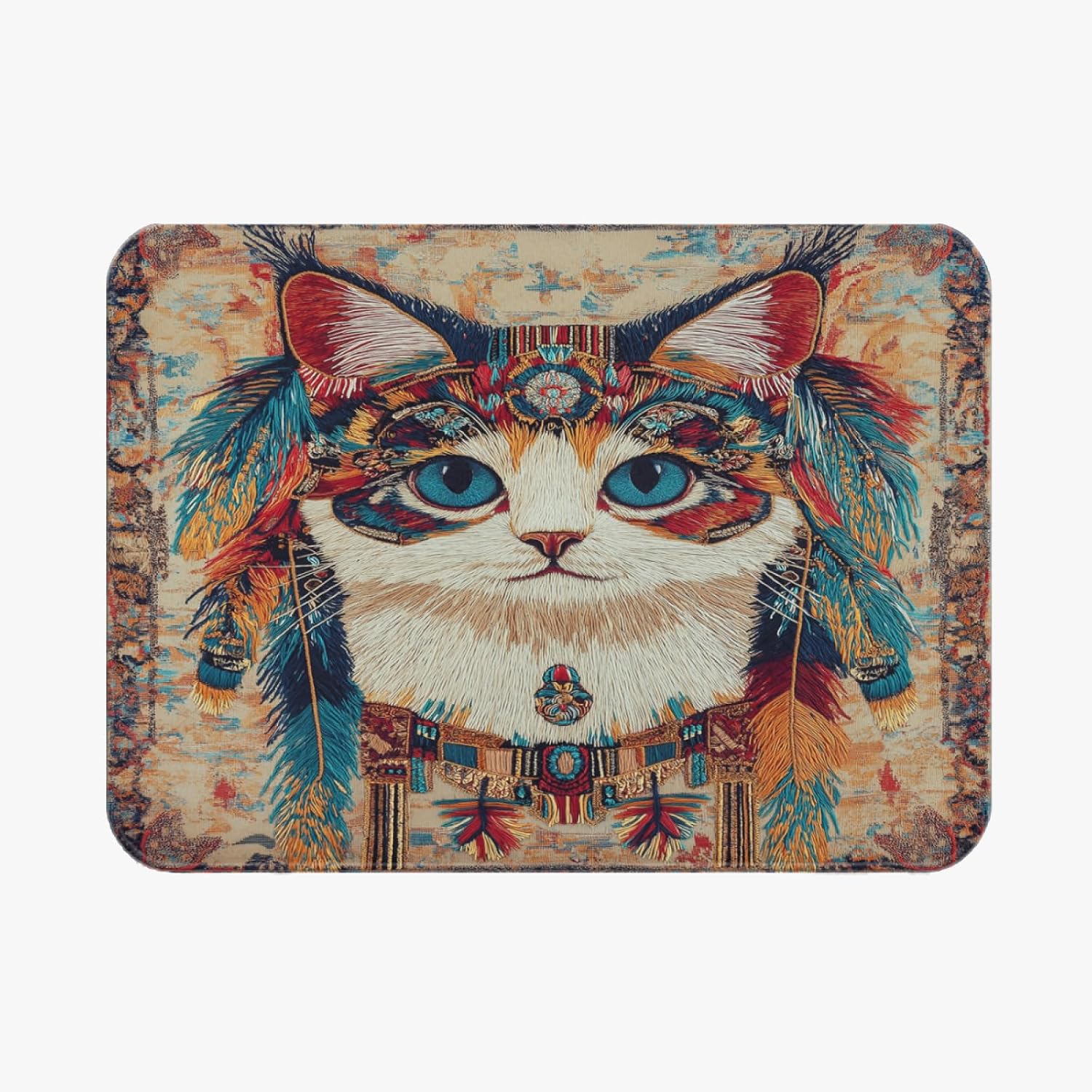 Cat Rug 6 ft x 8 ft Washable Non Slip Soft for Living Room Bedroom, Cute Cartoon Kitten Area Rug, Kids Nursery Girls Carpet, Cat Home Decor & Gifts
