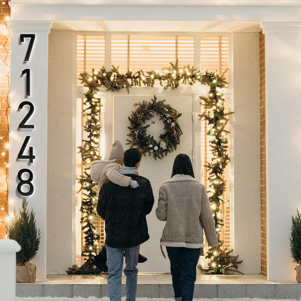 18' Backlit LED Address Numbers For House, Lighted House Numbers For Outside, Illuminated House Number For Outside Plaque, Lighted Address Signs For Houses,S
