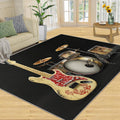 Music Area Rug Large - 6x8 Rug, Guitar Rugs for Living Room, Drum Set Carpet, Acoustic Guitar Washable Area Rugs for Bedroom, Boys Room Carpet, Music Home Decor & Gifts