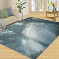 Forest Rug 6x8-6x8 Rug, Woodland Area Rugs for Bedroom, Landscape Rugs for Living Room, Nature Carpet, Washable Carpet, Forest Home Decor & Gifts